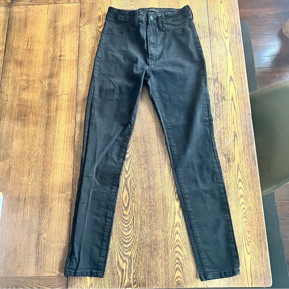 KanCan Women’s High Waist Black Wash Super Skinny Jeans 28